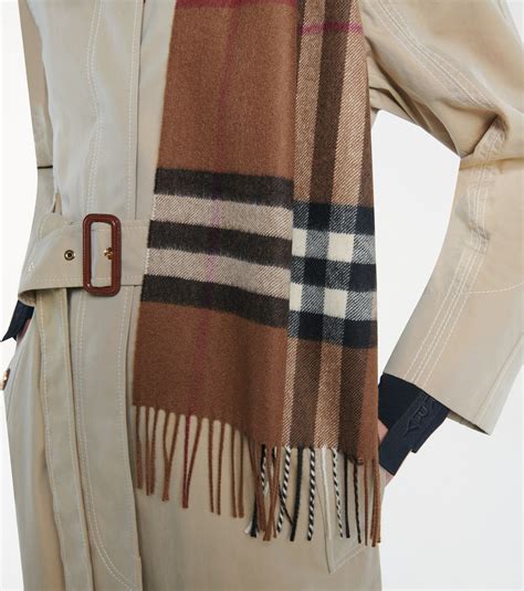 burberry brown scarf|burberry giant check cashmere scarf.